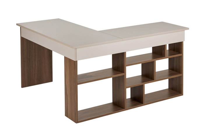 Nordure Vesper Escritorio de Estudio Cashmere y Nogal Nordure Vesper Escritorio de Estudio Cashmere y Nogal